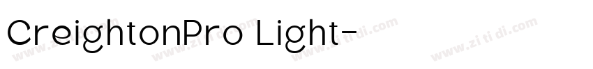 CreightonPro Light字体转换